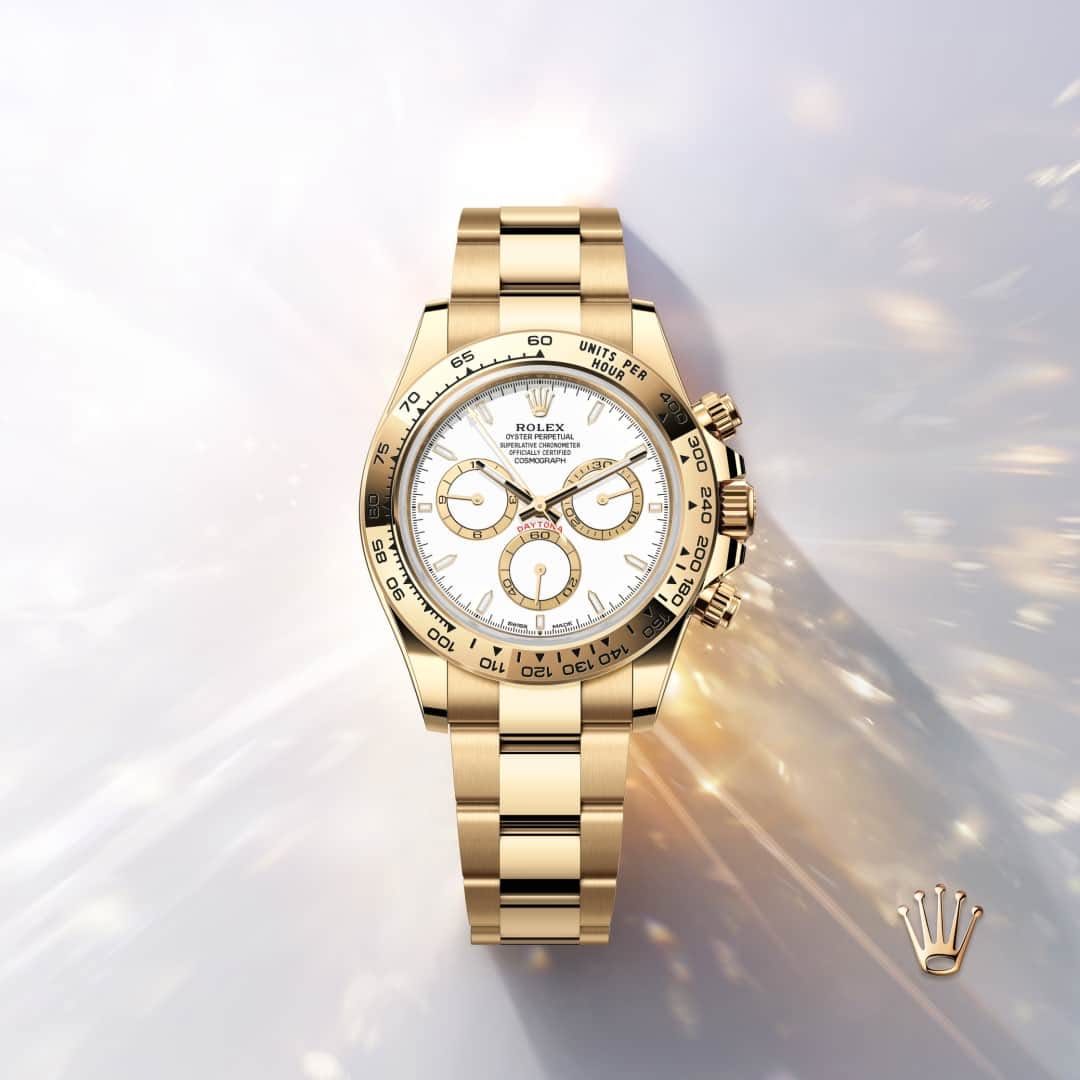 ROLEX DAYTONA GOLD WHITE (AUTOMATIC)