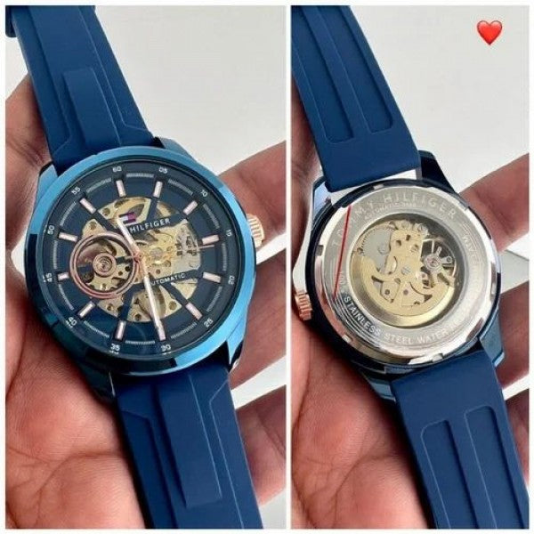 TOMMY HILFIGER SKELETON ROYAL BLUE (AUTOMATIC)