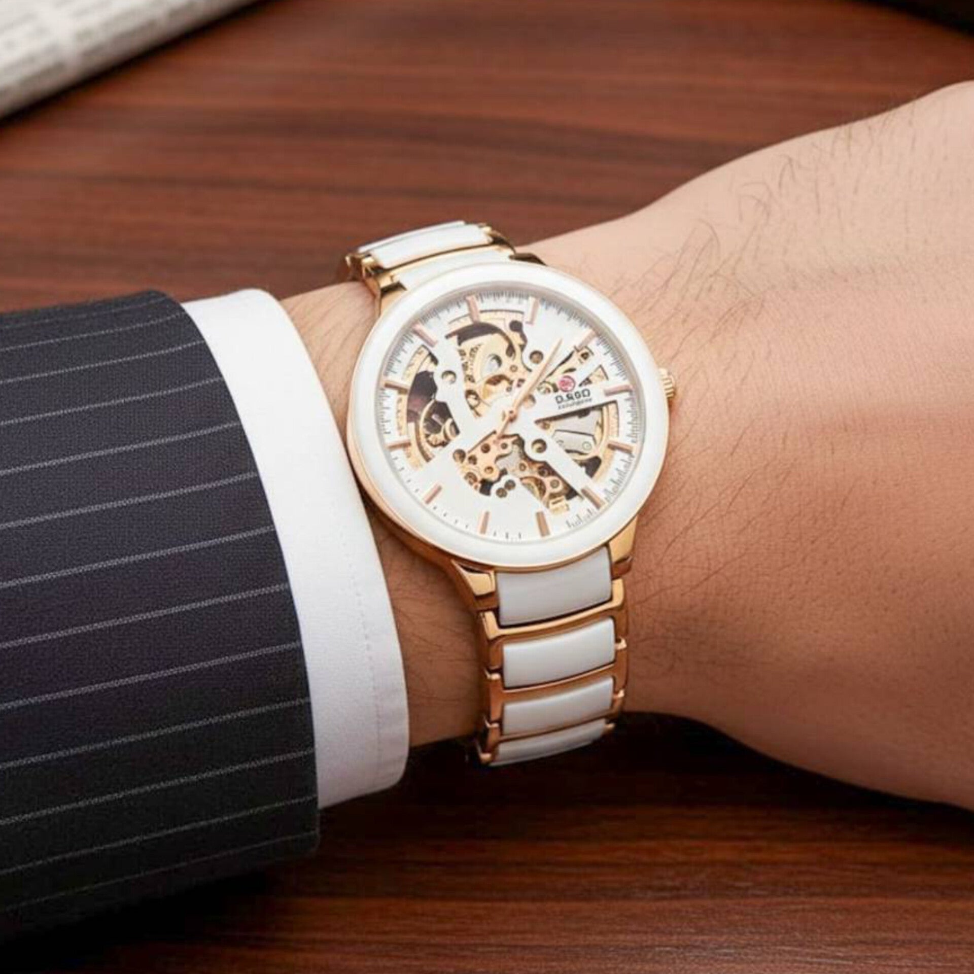 RADO CENTRIX ROSEGOLD WHITE JAPAN 1ST (AUTOMATIC)