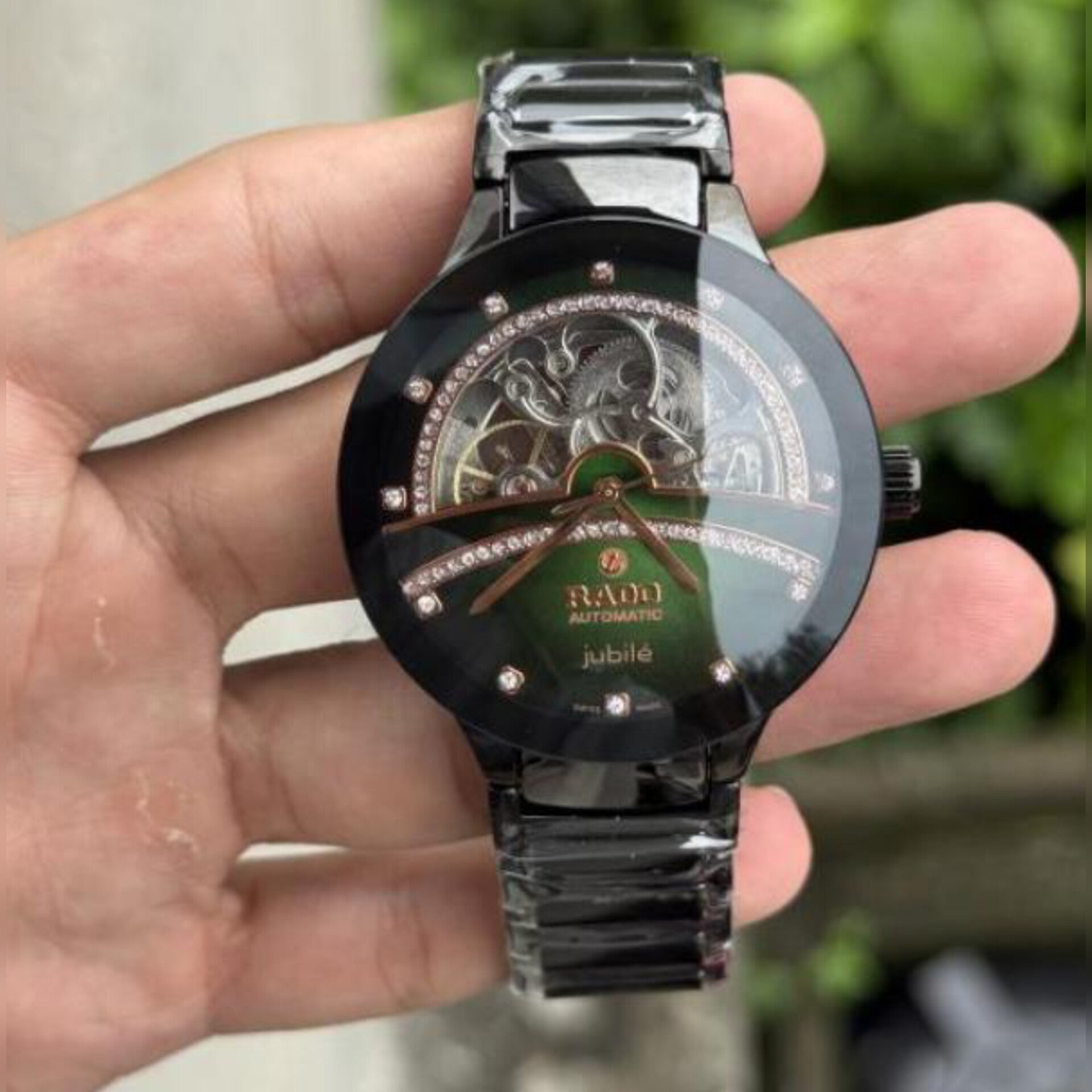 RADO CENTRIX OPEN HEART BLACK GREEN (AUTOMATIC)