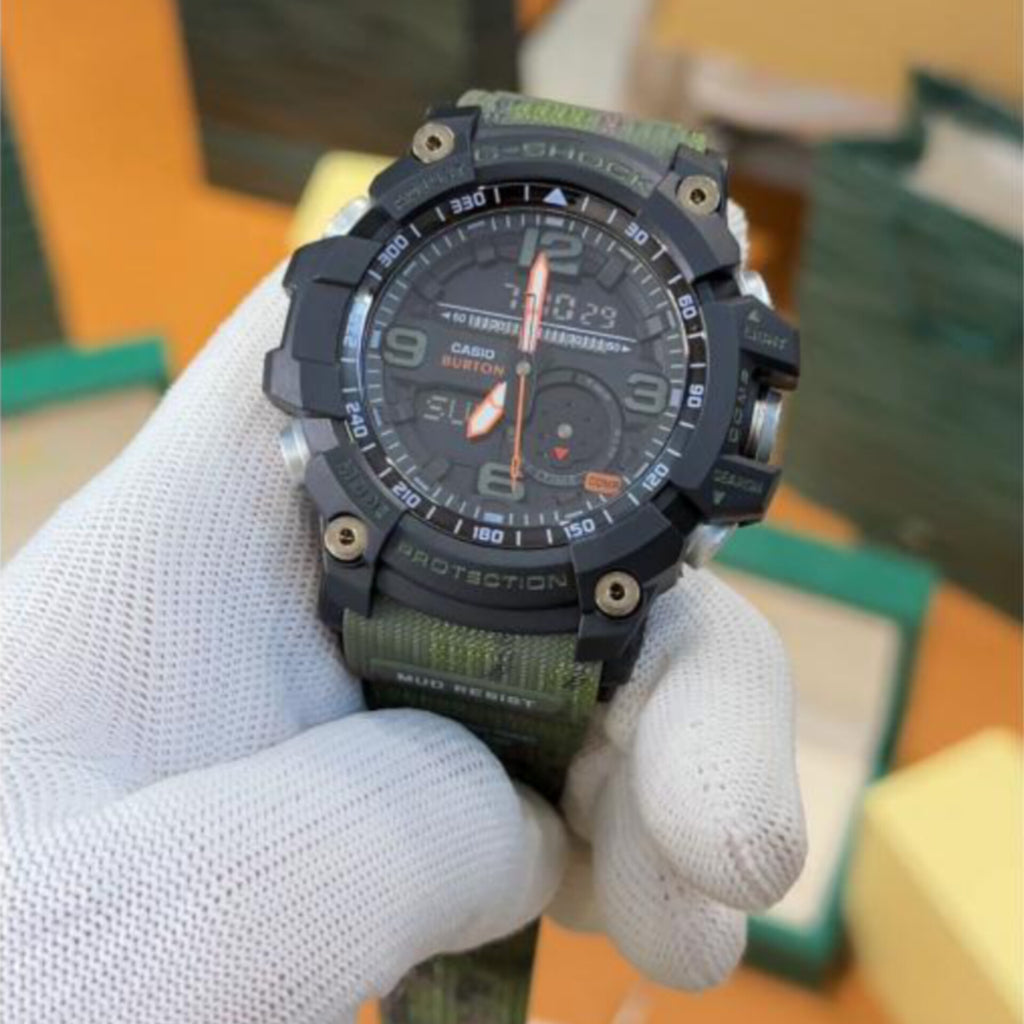 G SHOCK MUD MASTER GG - 1000 ANALOG-DIGITAL WATCH WITH ORIGINAL BOX