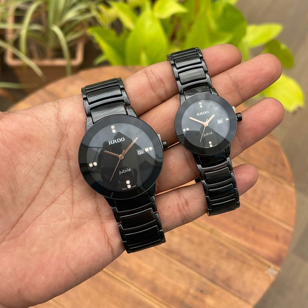 RADO JUBILE FULL BLACK (COUPLE WATCH)