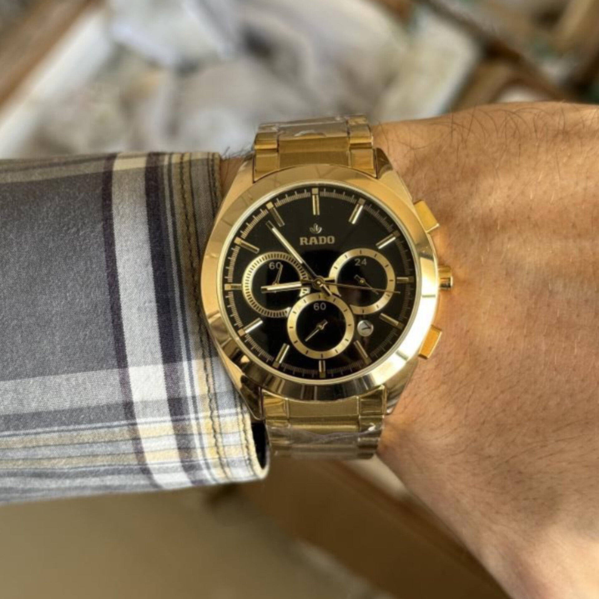 RADO HYPERCHROME CHRONOGRAPH (GOLD BLACK)