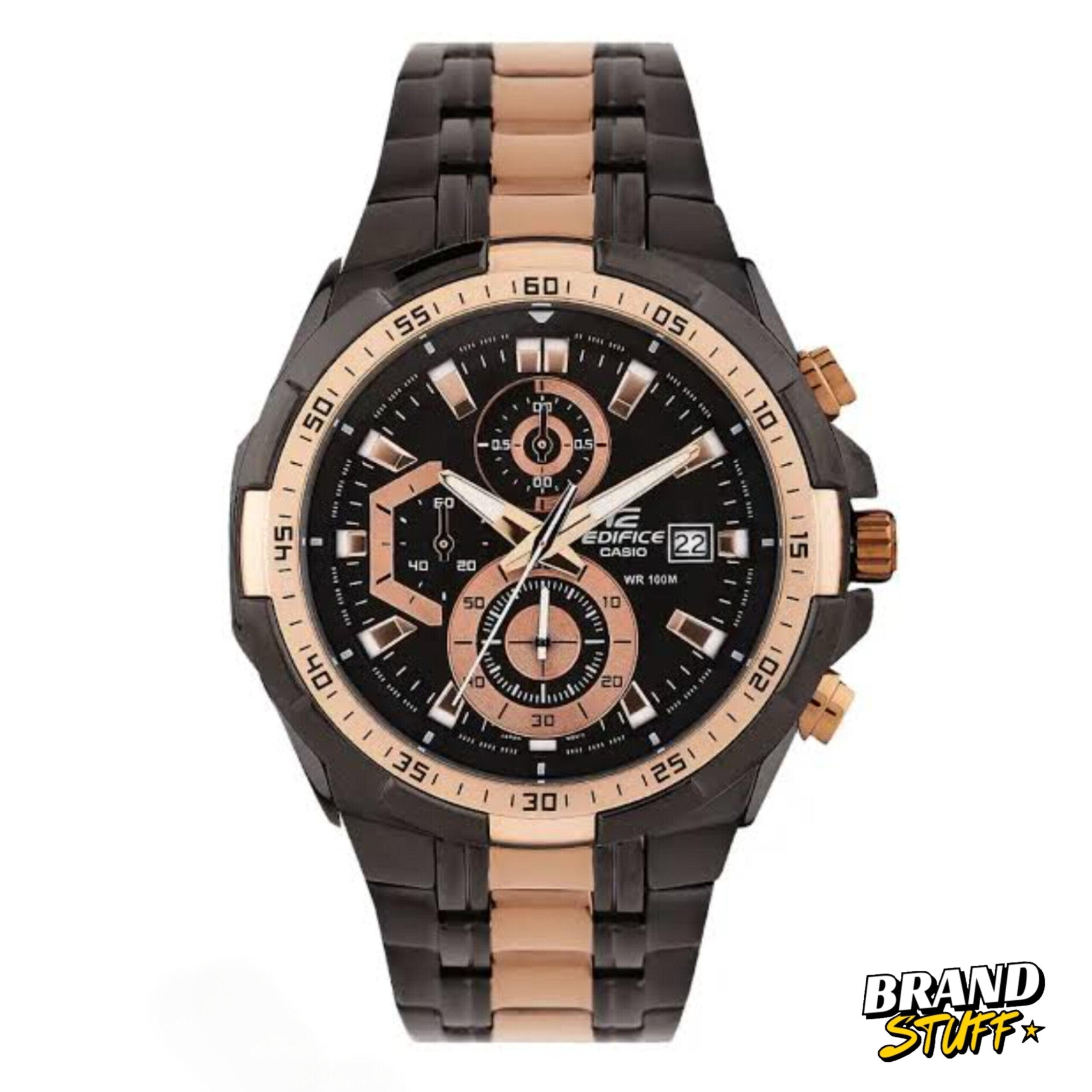 EDIFICE CASIO CHRONOGRAPH WATCH (BLACK COPPER)