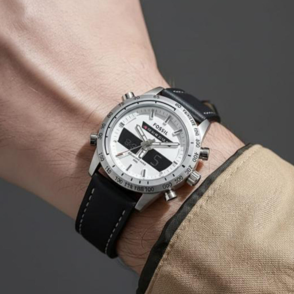 FOSSIL ANALOGUE DIGITAL WATCH
