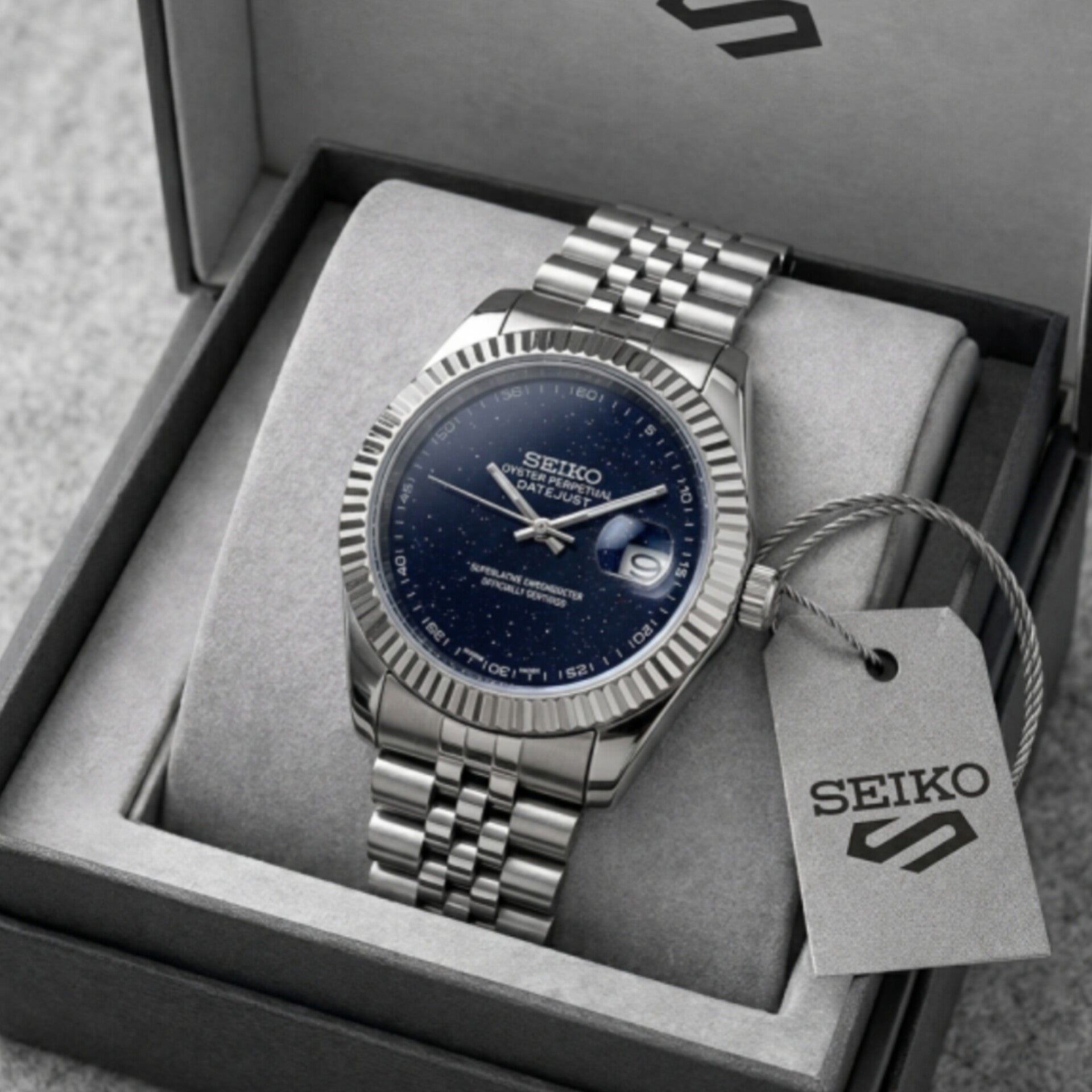 SEIKO GALAXY DATE-JUST (BLUE)