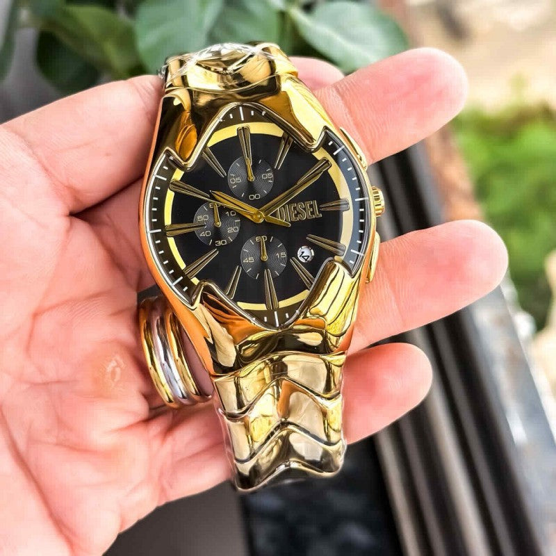 DIESEL MERCURIAL CHRONOGRAPH ( GOLD BLACK)