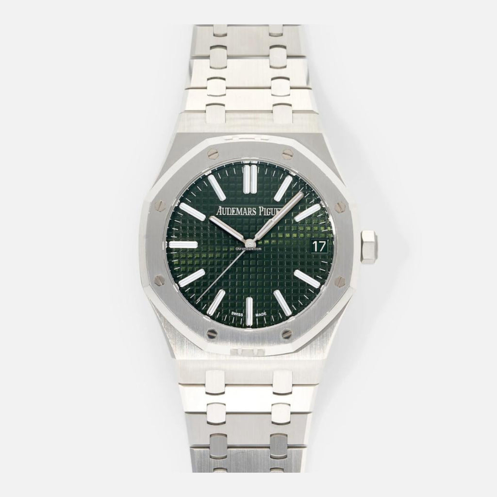 AUDEMARS PIGUET ROYAL OAK SILVER GREEN (JAPAN 1ST CELL MODEL)