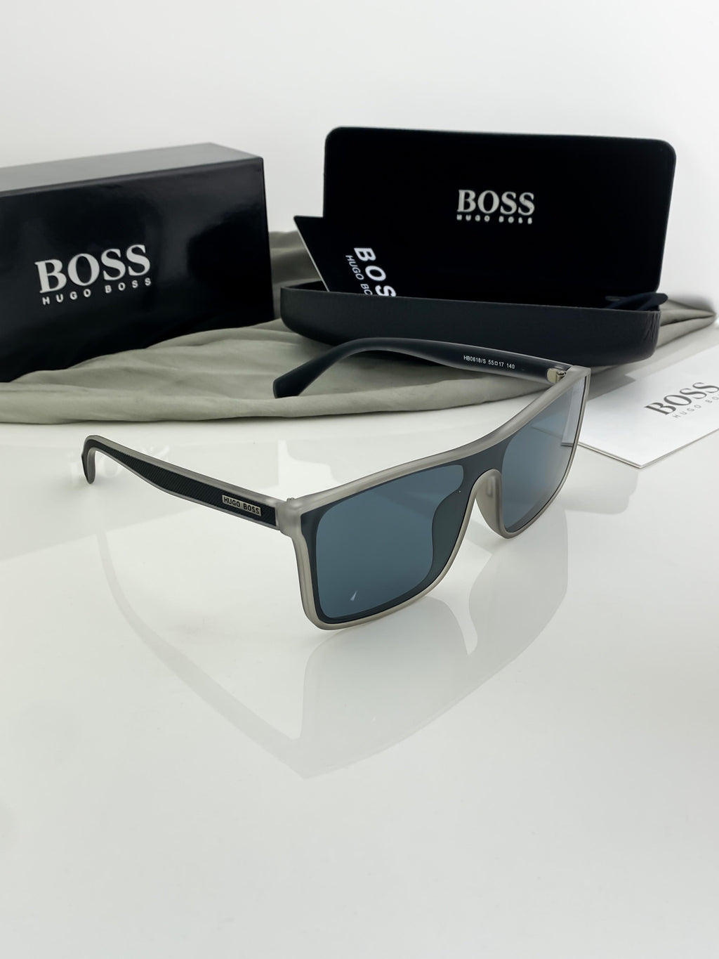 BOSS SUNGLASSES WITH ORIGINAL BOX AND KIT