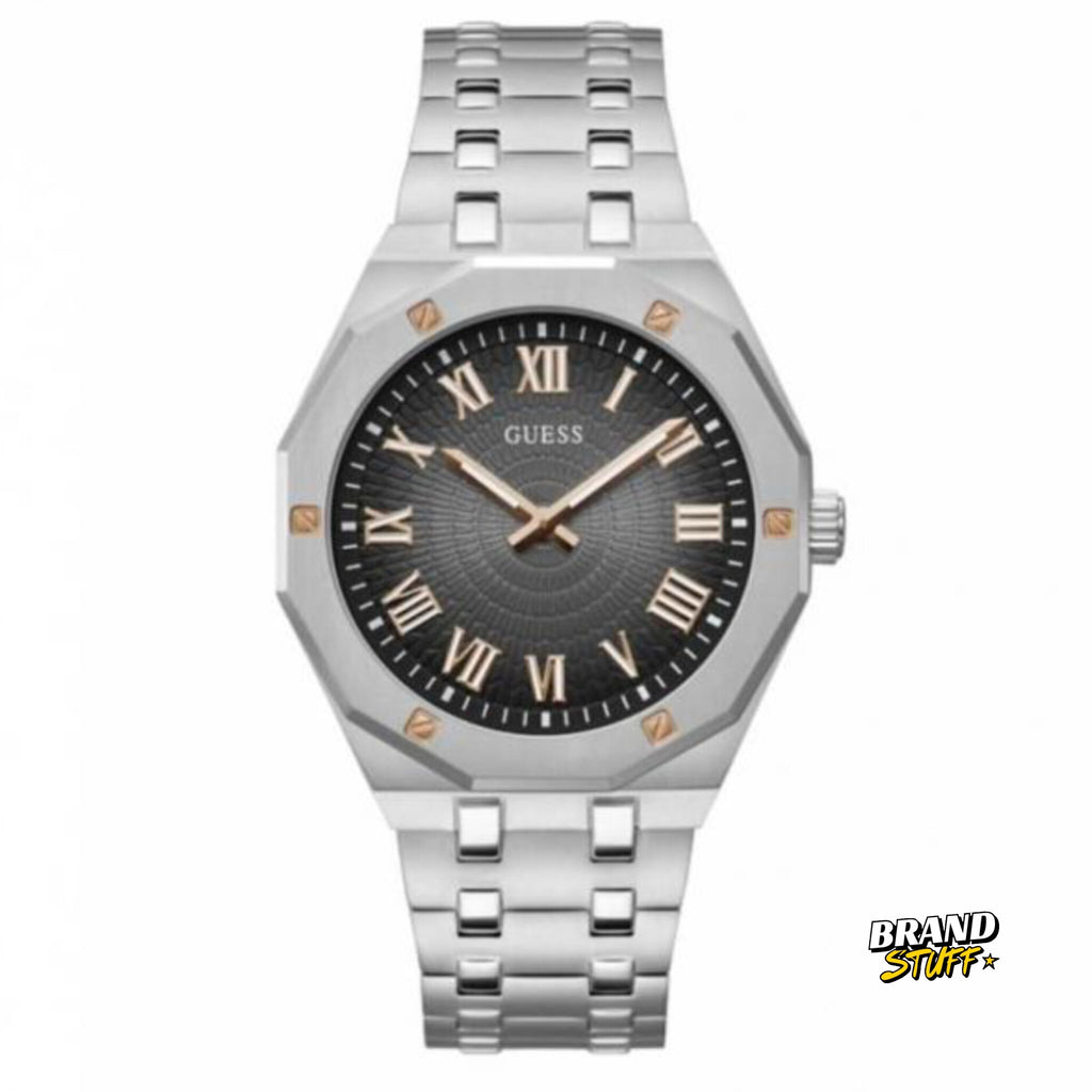 GUESS ANALOG WATCH (SILVER BLACK)