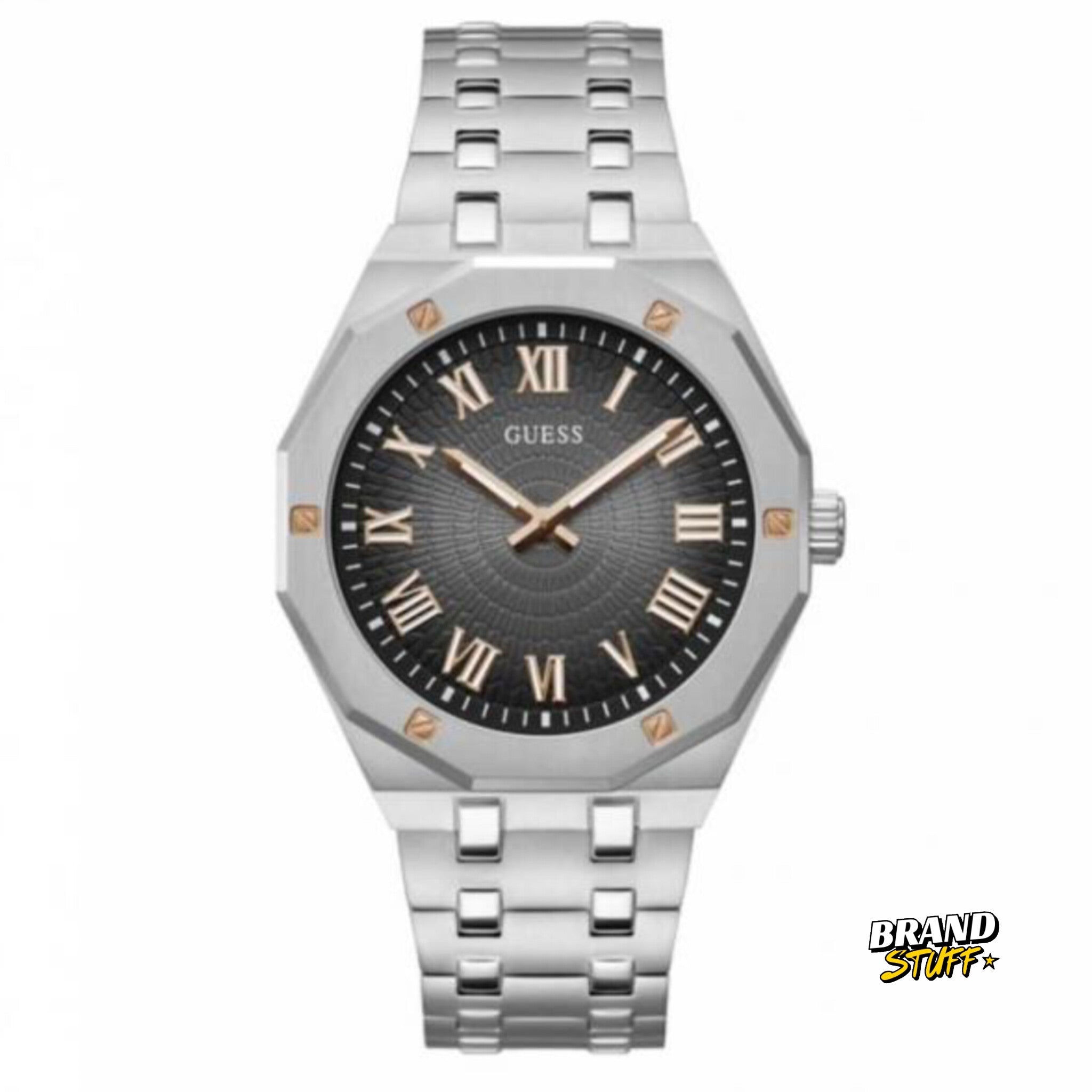 GUESS ANALOG WATCH (SILVER BLACK)