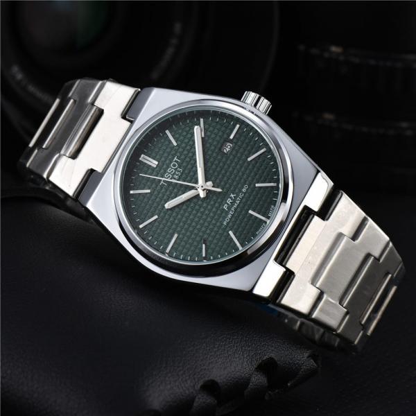 TISSOT PRX POWERMATIC WATCH (SILVER GREEN)