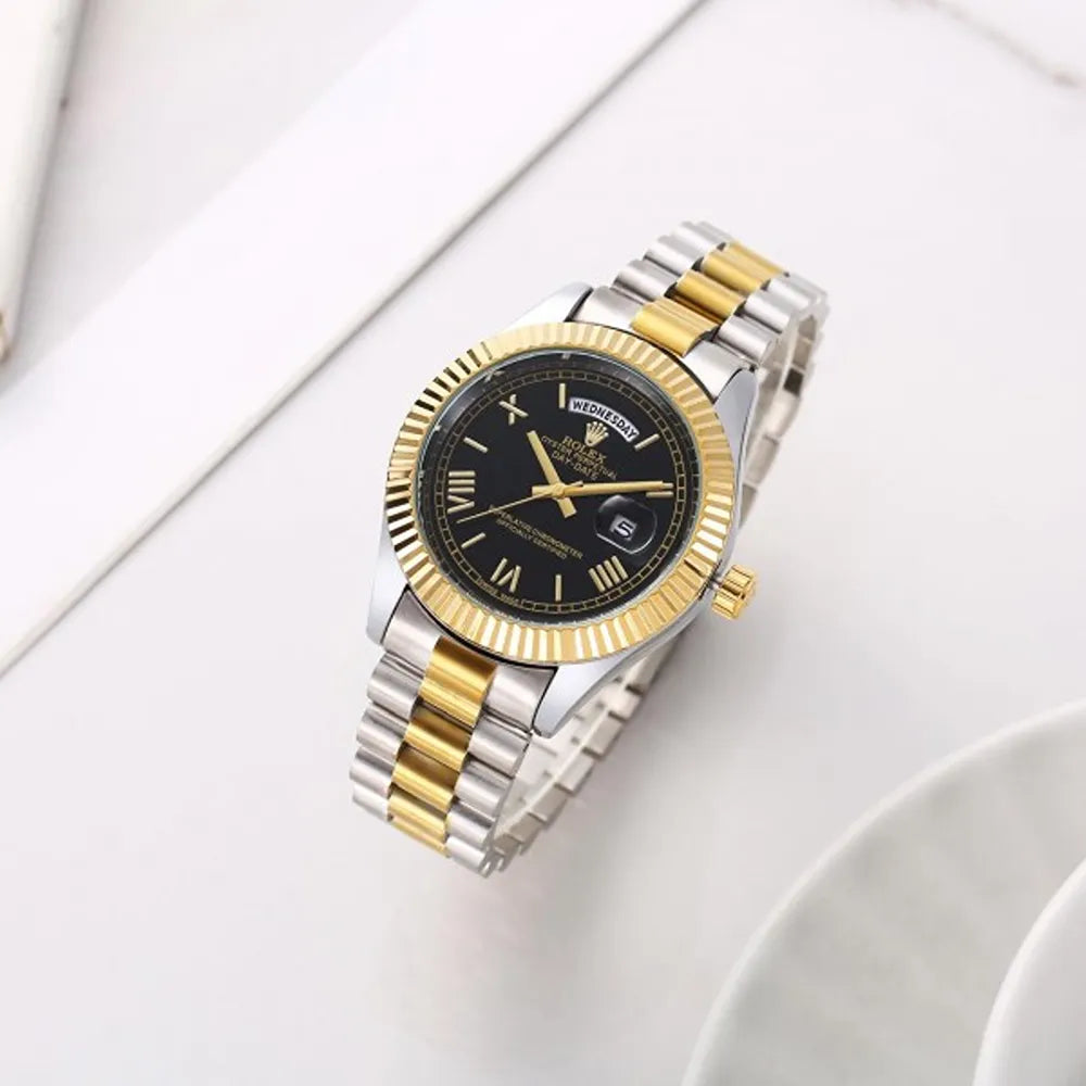 ROLEX DAY DATE DOUBLE TONE BLACK (CELL MODEL)