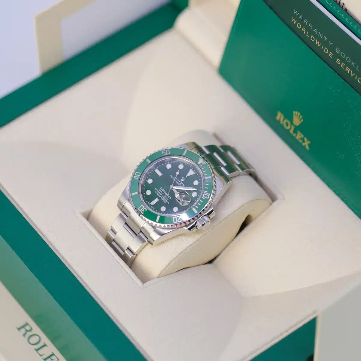 ROLEX SUBMARINER SILVER GREEN (CELL MODEL)