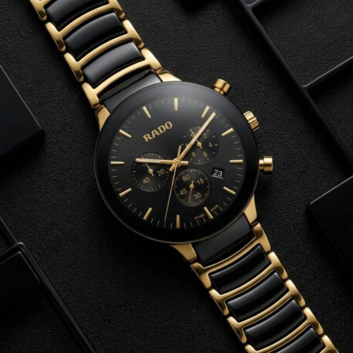 RADO CENTRIX CHRONOGRAPH (BLACK GOLD)