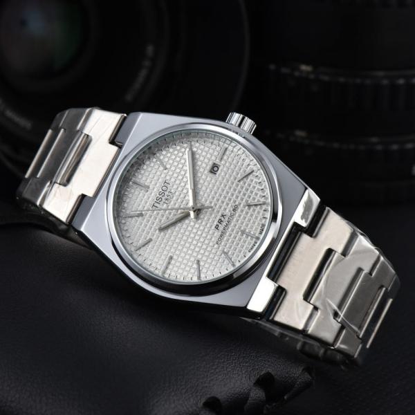 TISSOT PRX POWERMATIC WATCH (WHITE SILVER)