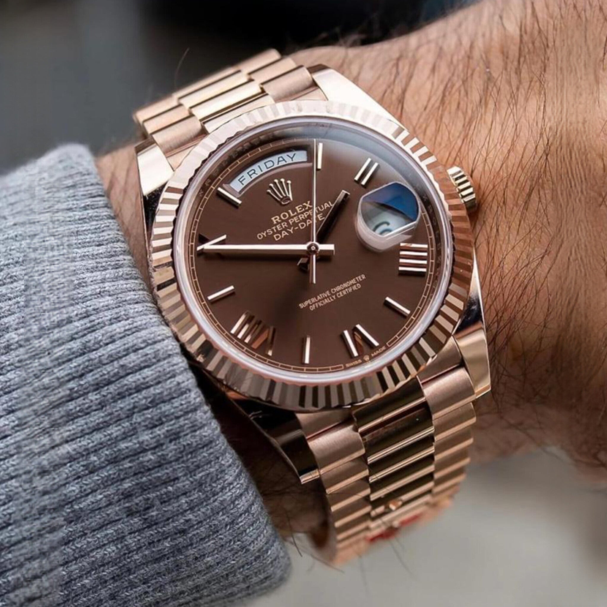 ROLEX DAY DATE CHOCOLATE (AUTOMATIC)