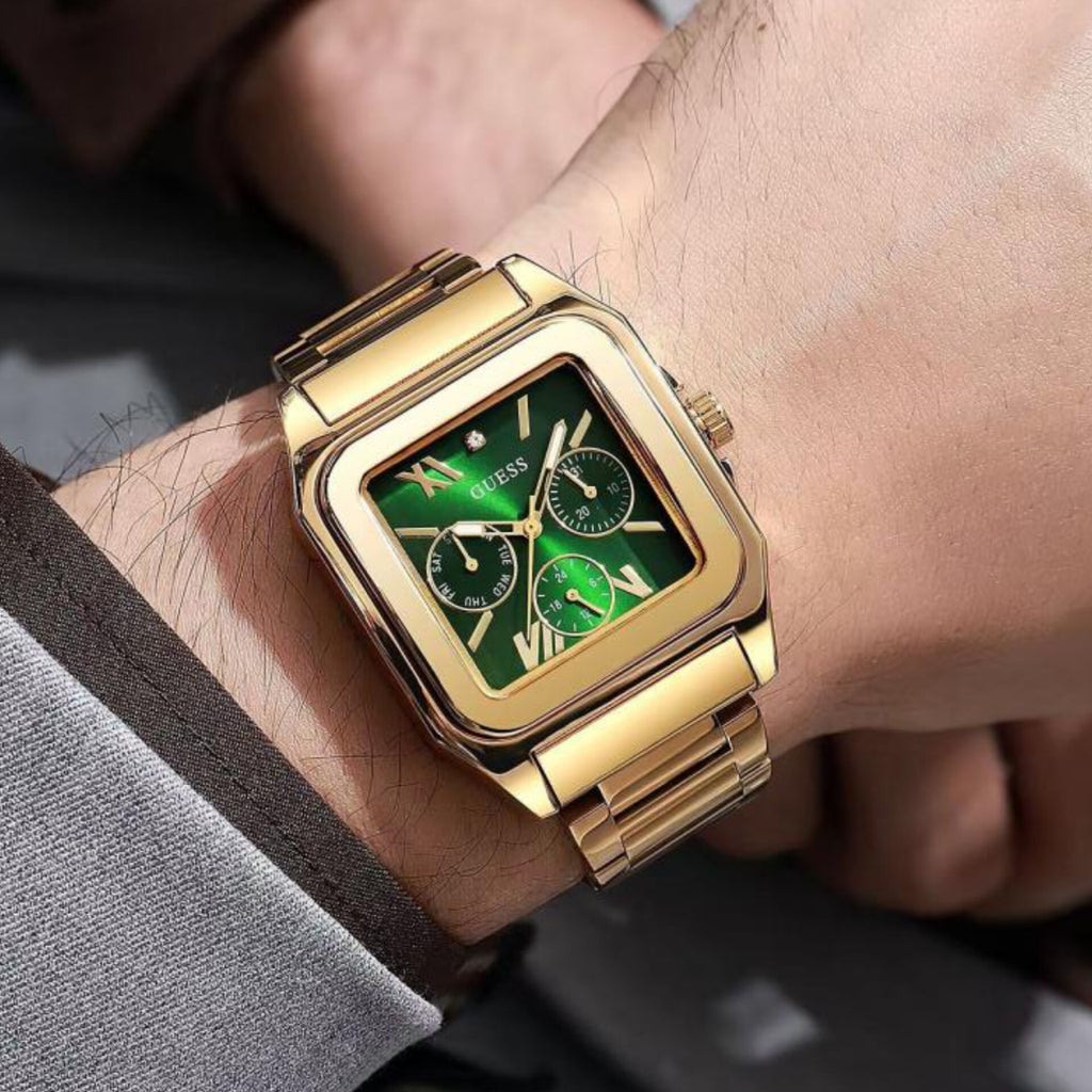 GUESS CLASSIC SQUARE (GOLD GREEN)