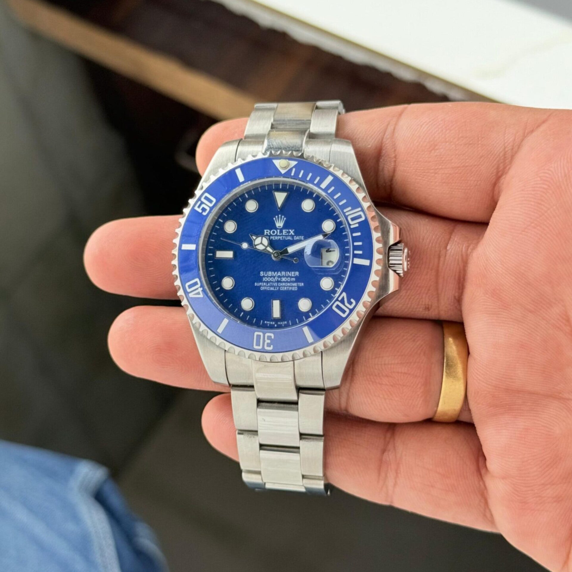 ROLEX SUBMARINER SILVER BLUE  (CELL MODEL)
