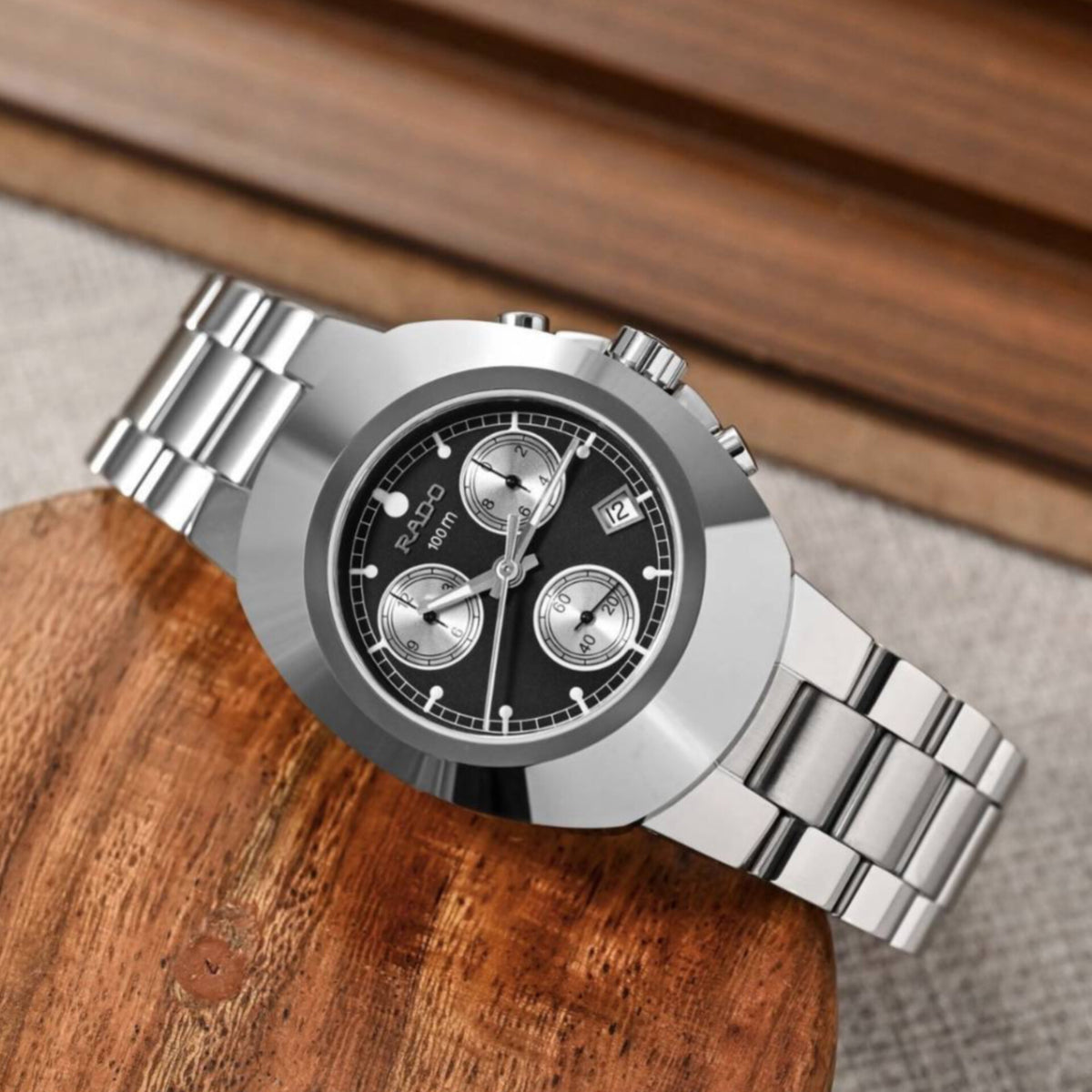RADO DIASTAR CHRONOGRAPH SILVER BLACK (CELL MODEL)
