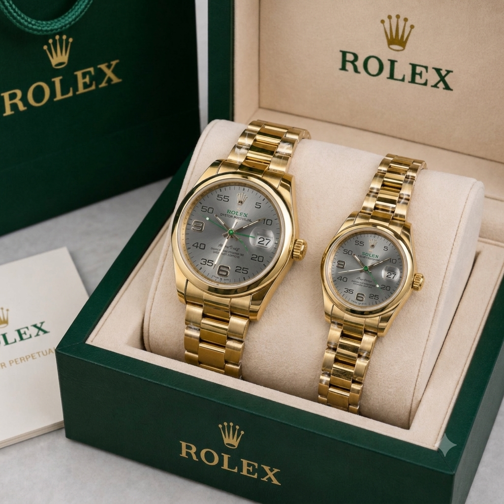 ROLEX AIR-KING GOLD GREY (COUPLE WATCH)