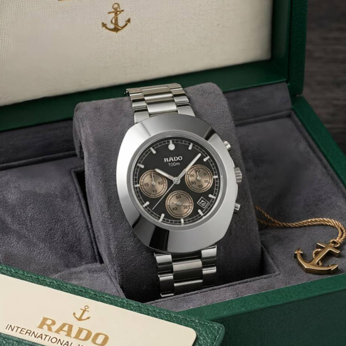 RADO DIASTAR CHRONOGRAPH SILVER BLACK (CELL MODEL)