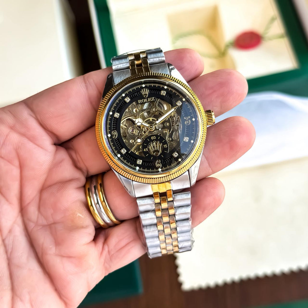 ROLEX CLASSIC GOLD BLACK TWO TONE (AUTOMATIC)