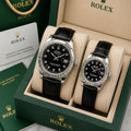 ROLEX DATEJUST GREEN (COUPLE WATCH)