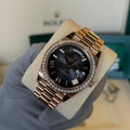 ROLEX DAY DATE CHOCOLATE BLACK DIAMOND (CELL MODEL)