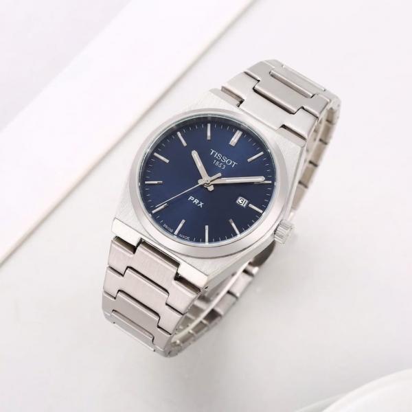 TISSOT PRX POWERMATIC WATCH (SILVER BLUE)
