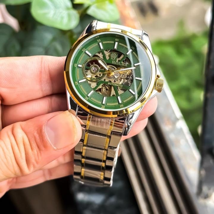ROLEX CLASSIC GOLD GREEN TWO TONE (AUTOMATIC)