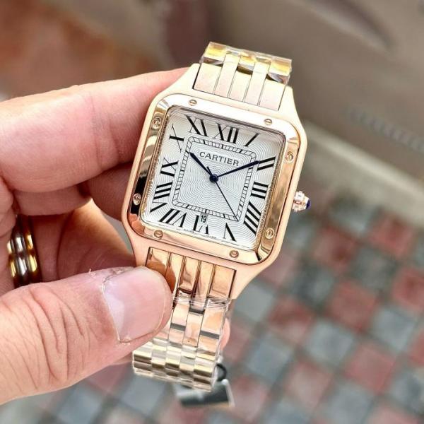 CARTIER SANTOS WHITE ROSEGOLD (JAPAN OG MACHINE)