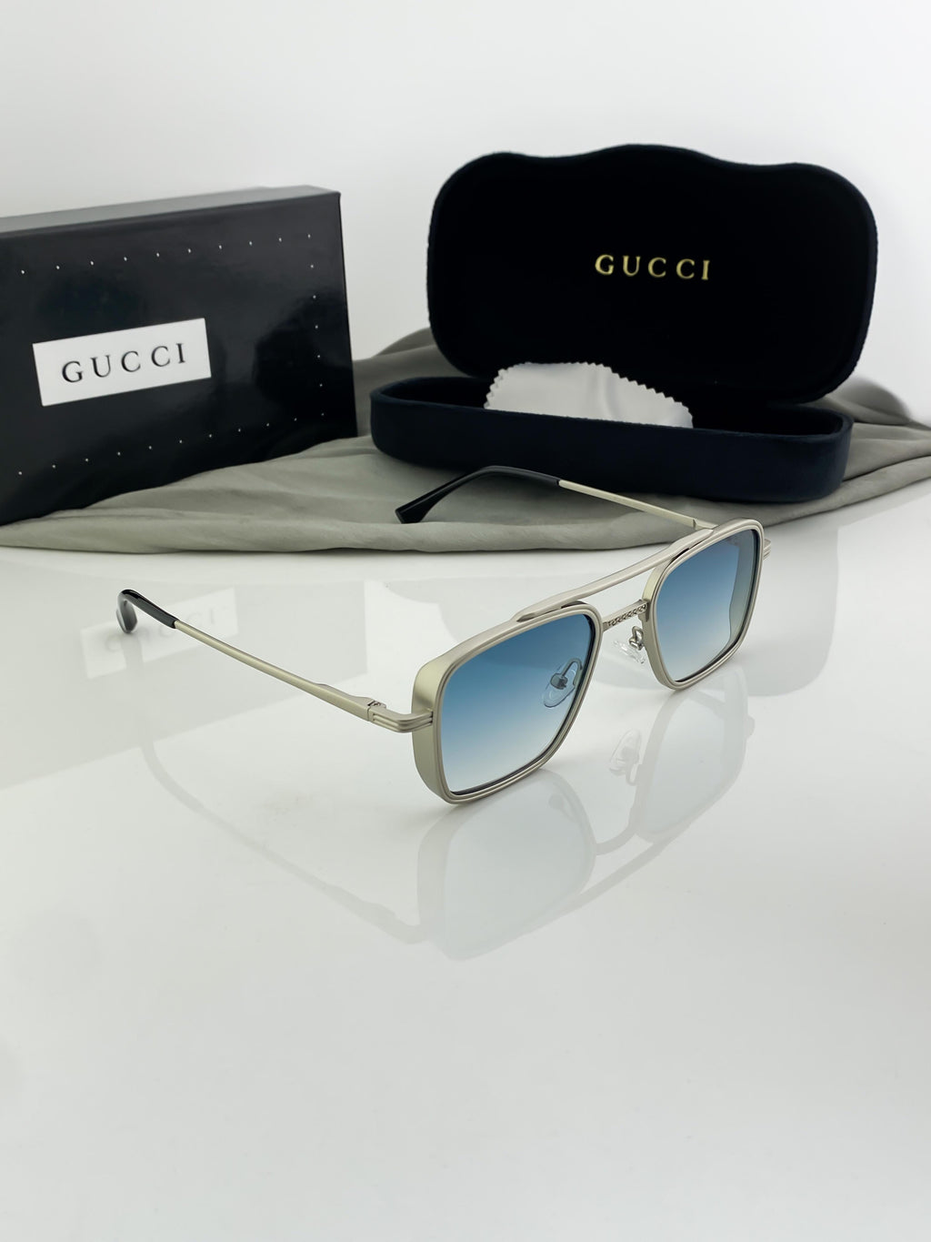 GUCCI SUNGLASSES WITH ORIGINAL BOX AND KIT