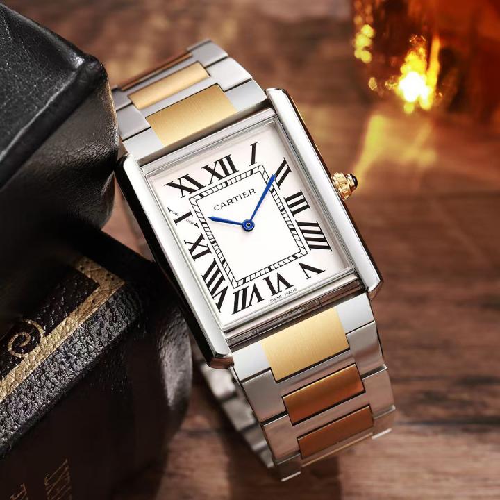 CARTIER TANK CLASSIC SILVER GOLD