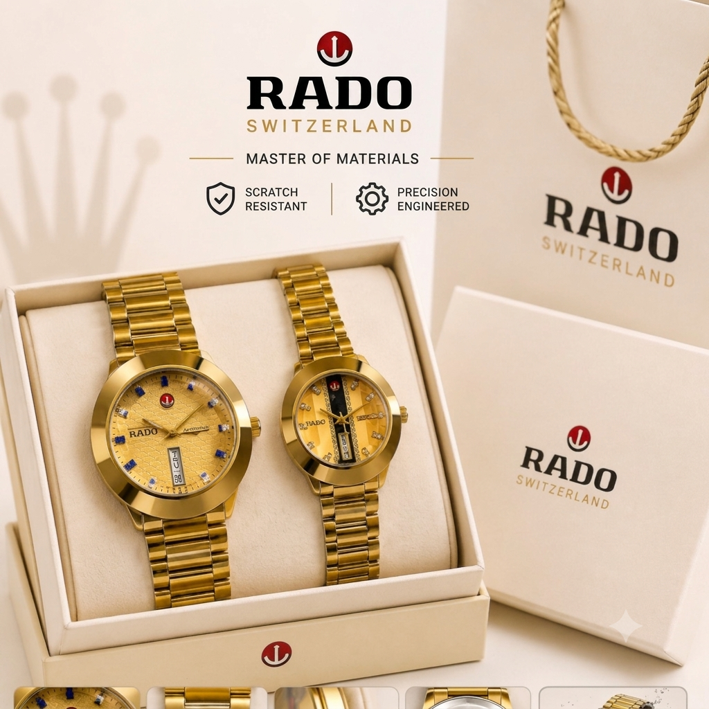 RADO DIASTAR GOLD (COUPLE WATCH)