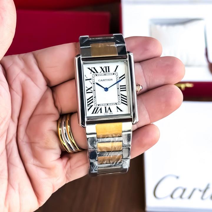 CARTIER TANK CLASSIC SILVER GOLD