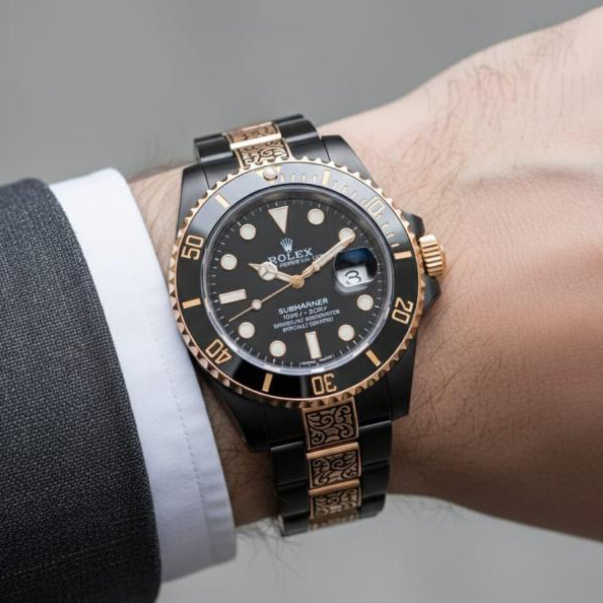 ROLEX VINTAGE WITH DATE WORKING (COPPER BLACK)