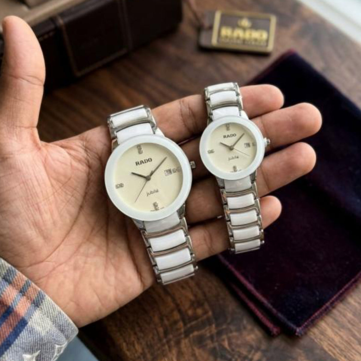 RADO JUBILE SILVER WHITE (COUPLE WATCH)