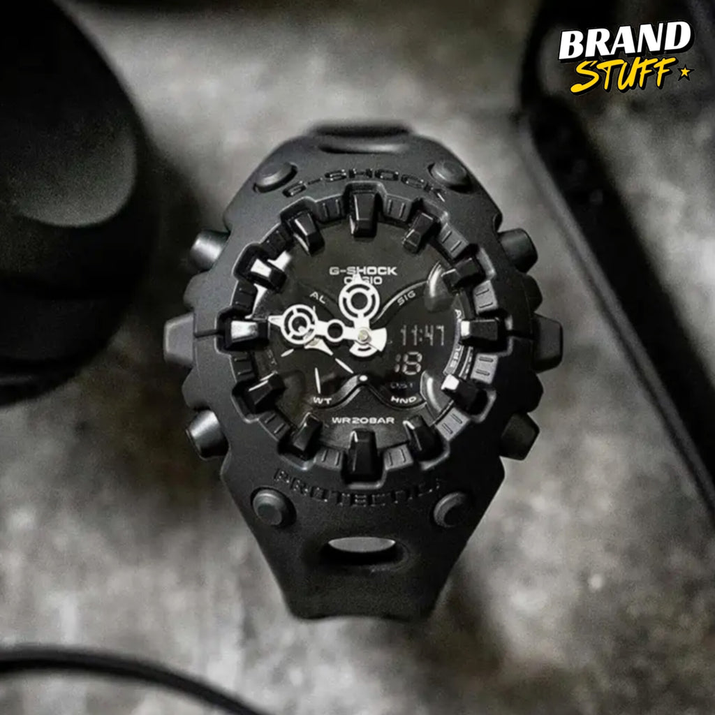G-SHOCK GA-V01-1ADR ANALOG-DIGITAL BLACK DIAL WITH ORIGINAL METAL BOX