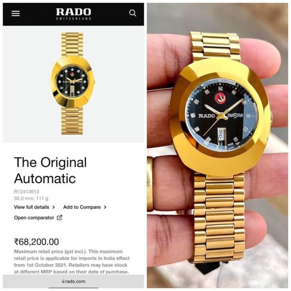RADO DIASTAR GOLD DAY DATE (AUTOMATIC)
