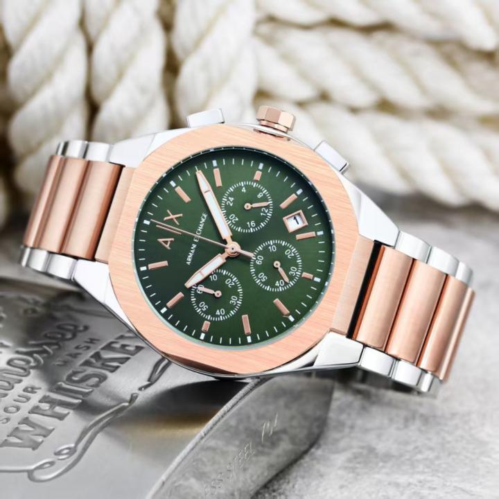 ARMANI EXCHANGE CHRONOGRAPH COPPER GREEN