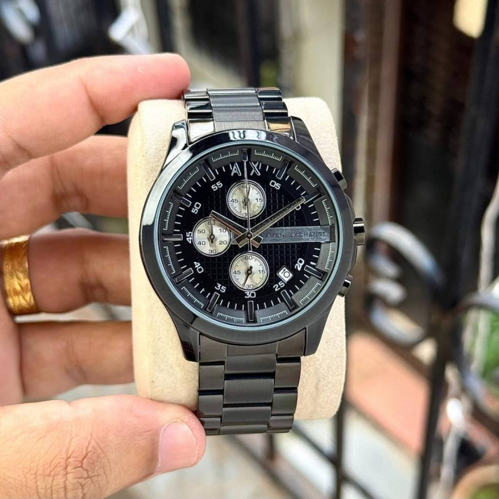 ARMANI EXCHANGE HAMPTON CHRONOGRAPH FULL BLACK
