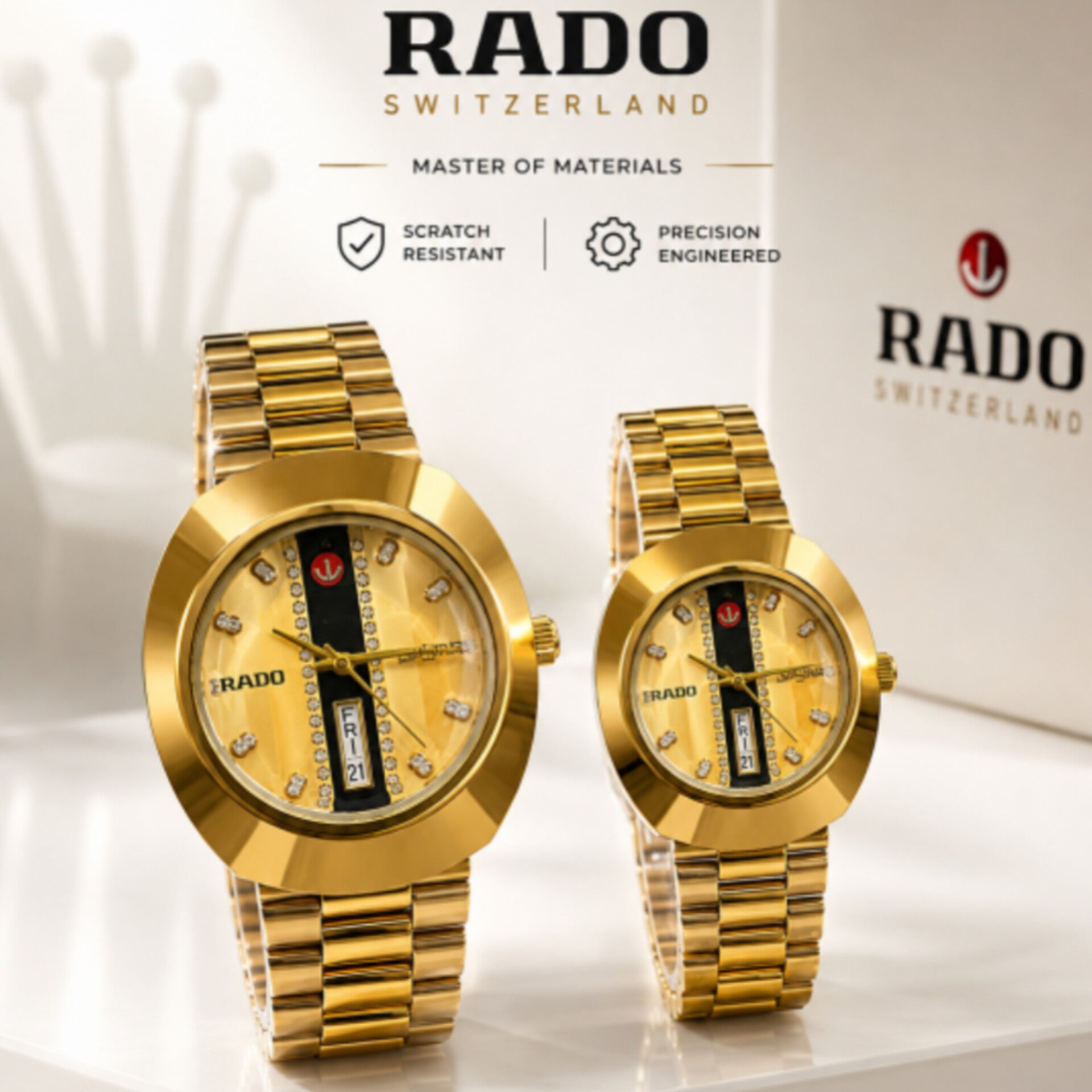 RADO DIASTAR GOLD (COUPLE WATCH)