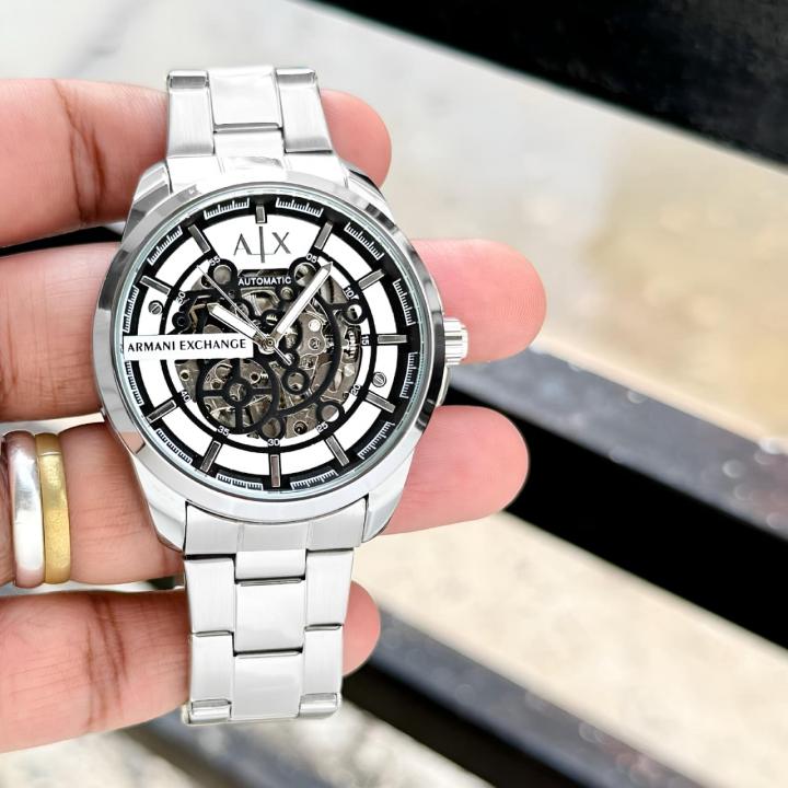 ARMANI EXCHANGE AUTOMATIC SILVER BLACK