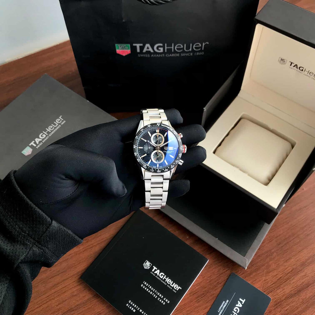 TAG HEUER CALIBAR 16 SILVER BLACK (JAPAN OG MACHINE)