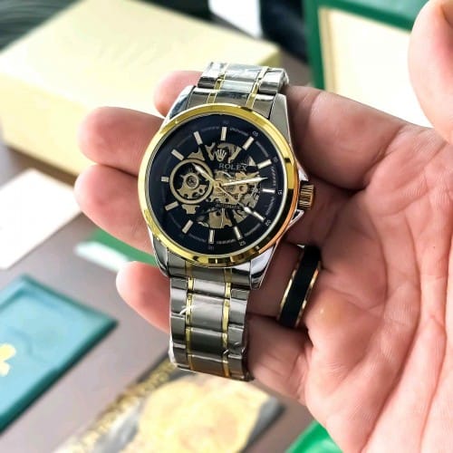 ROLEX CLASSIC GOLD BLACK TWO TONE (AUTOMATIC)
