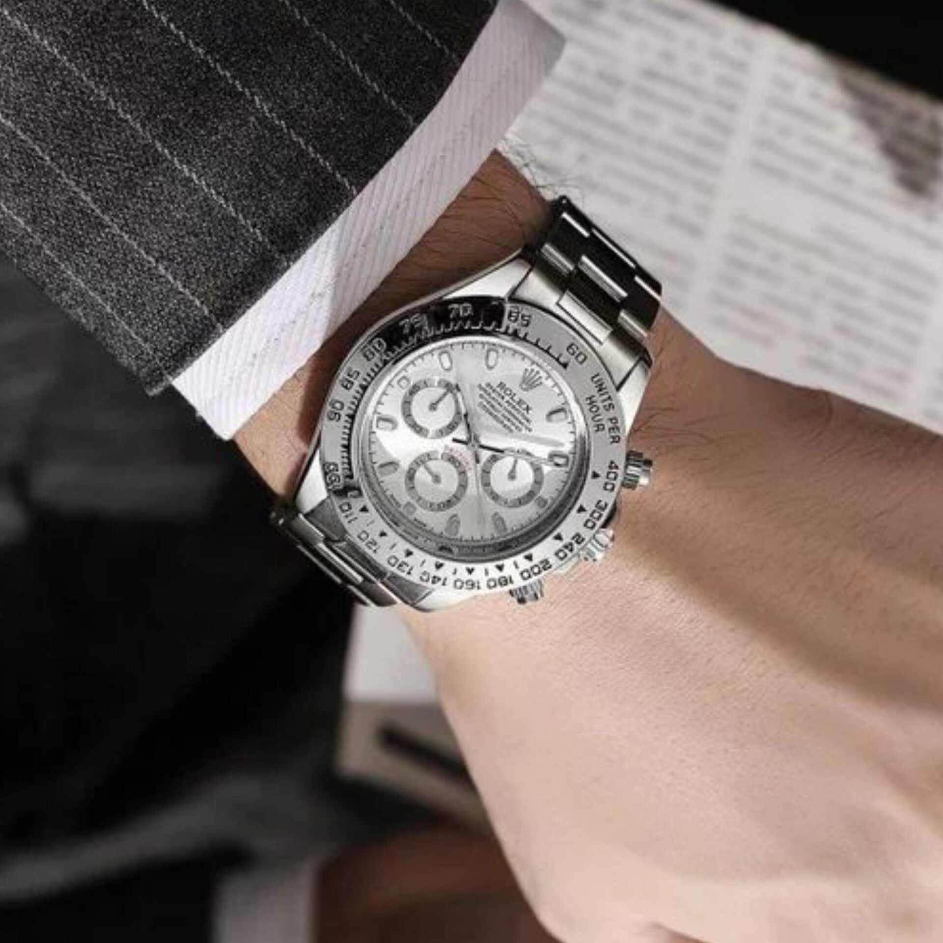 ROLEX DAYTONA SILVER GREY (CELL MODEL)