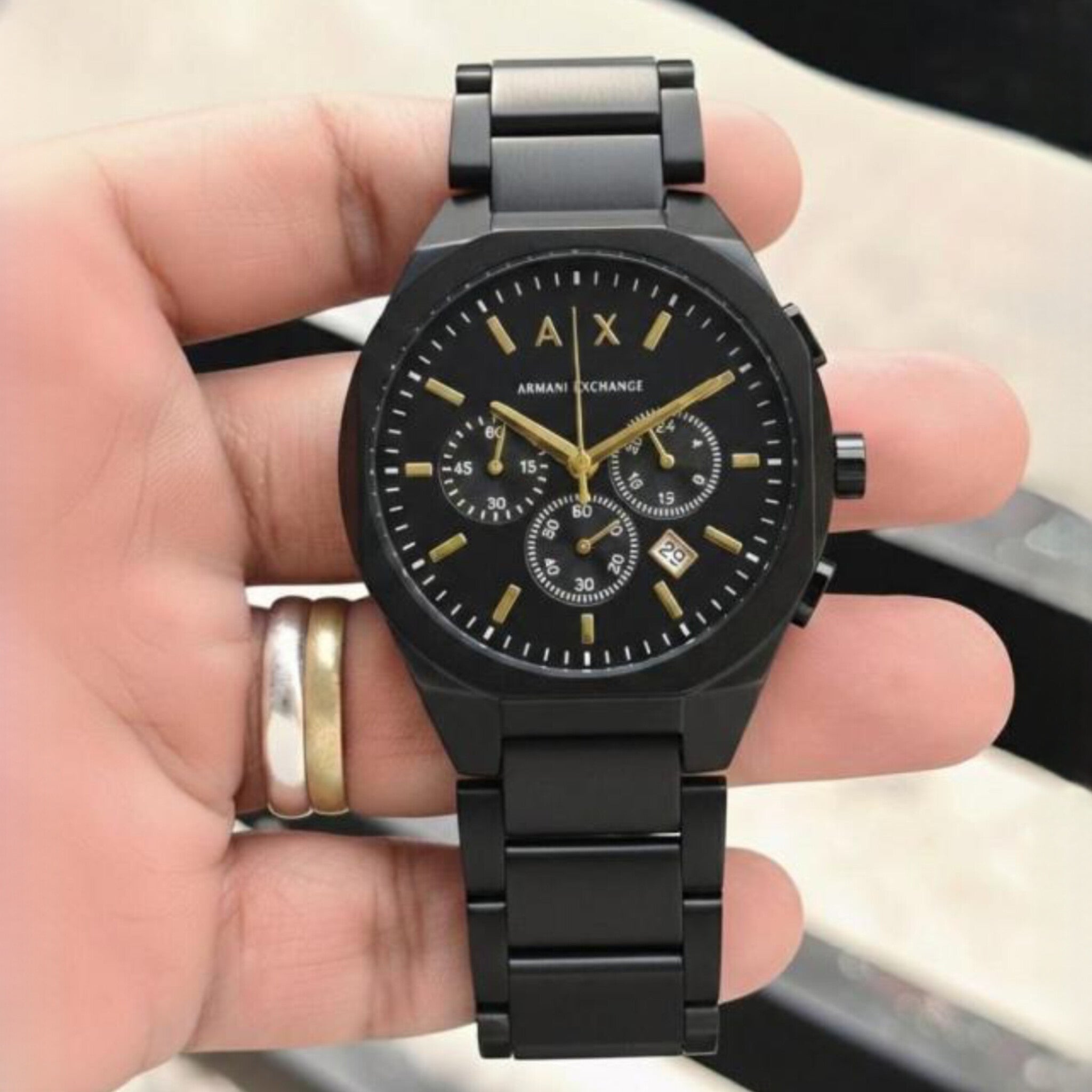 ARMANI EXCHANGE CHRONOGRAPH FULL BLACK