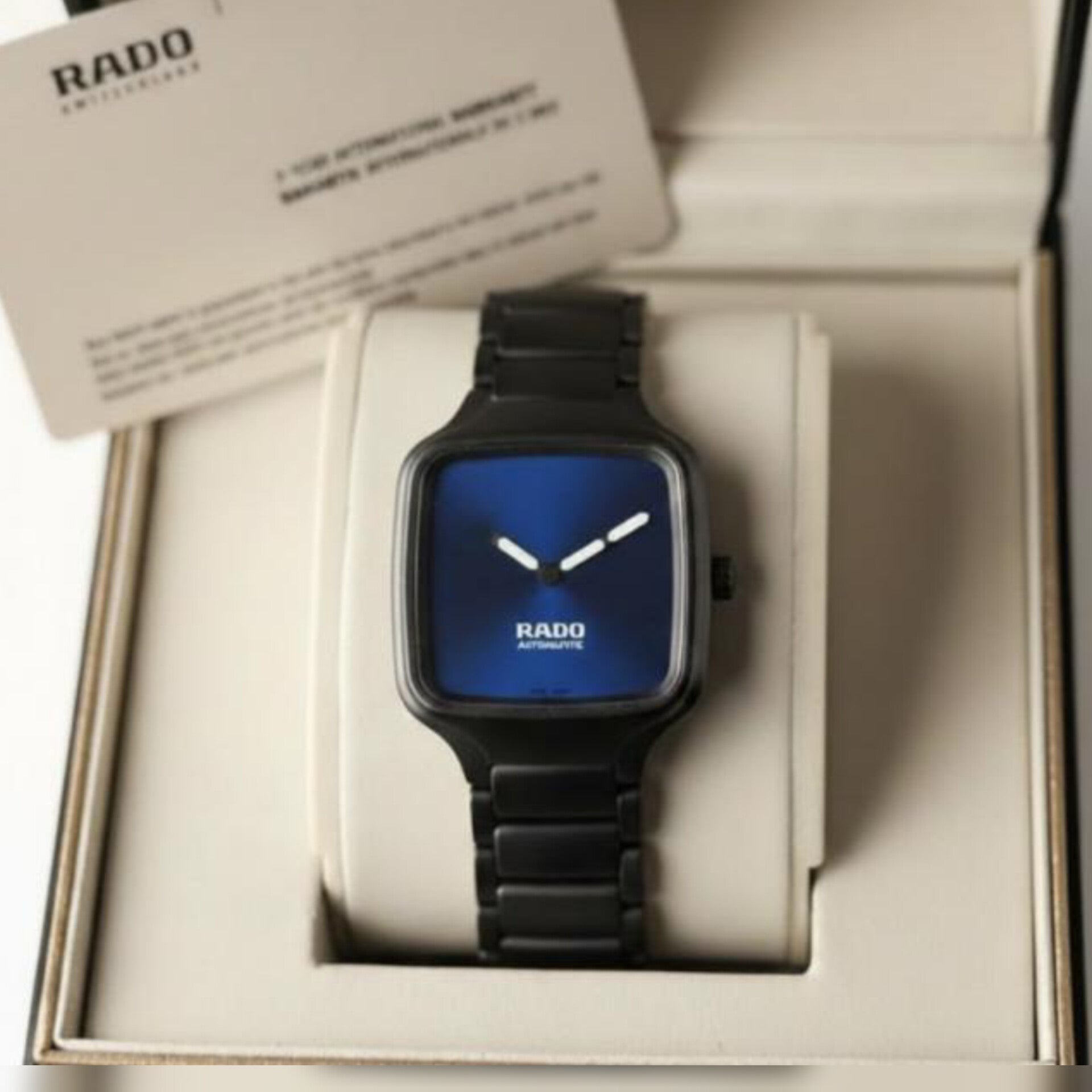 RADO TRUE SQUARE BLACK BLUE (CELL MODEL)