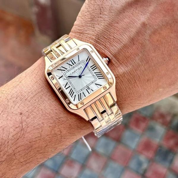 CARTIER SANTOS WHITE ROSEGOLD (JAPAN OG MACHINE)